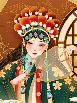 暮色中老猎人在树林中初遇母鹿时